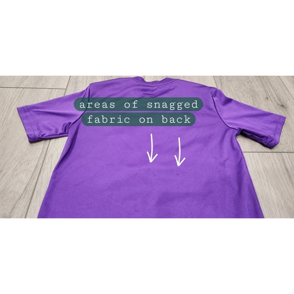 Kids Athletic Works Clemson Purple Dri-fit Short Sleeve Shirt Size S (6-7)‎ - Picture 6 of 6